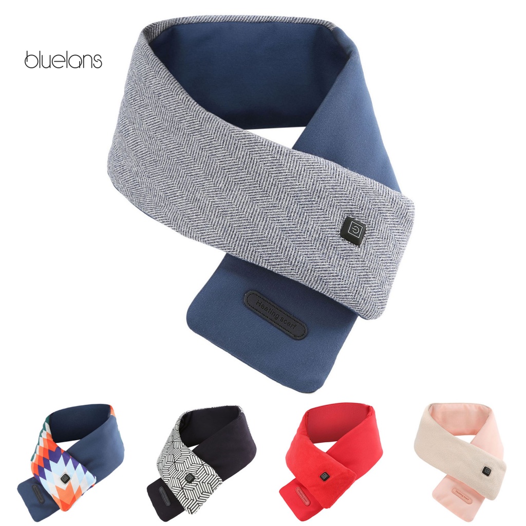 Bluelans Khăn Choàng Cổ / Vai 3 Cấp Độ Bằng Điện Sạc USB Chống Gió Mềm Mại Giữ Ấm Giảm Đau Nhanh Có Thể Giặt Được Dùng Hàng Ngày