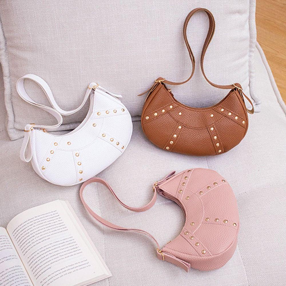 OSIER1 Túi Đeo Vai / Kẹp Nách Bằng Da PU Phong Cách Cá Tính Cho Nữ