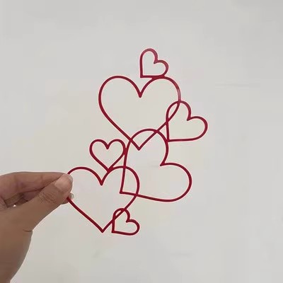 Phụ Kiện Trang Trí Bánh Kem Bằng acrylic Hình Trái Tim Dễ Thương