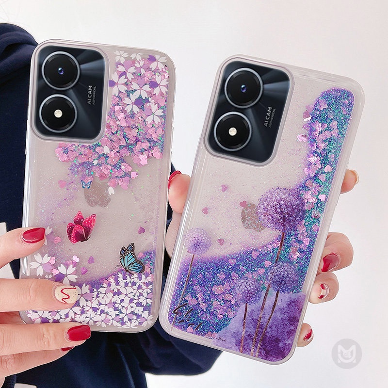 Ốp Điện Thoại Kim Tuyến Nước Cho vivo v27e v25e v23e v20se v21e v11i v19 v20 v23 v25 v21 v11 v15 v17 x50 x60 x70 x80 x90 pro