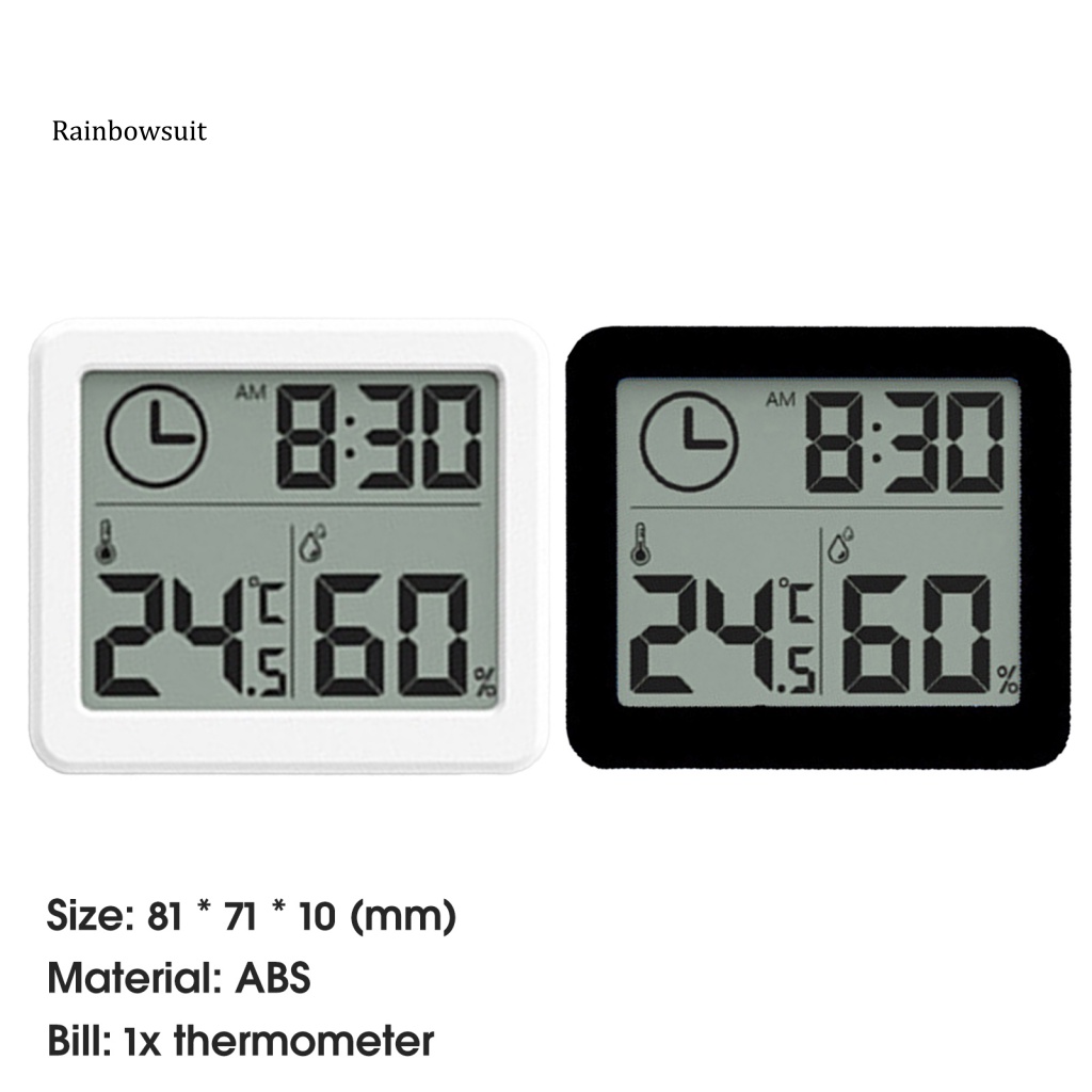 Đồng Hồ Đo Nhiệt Độ Và Độ Ẩm Màn Hình LED Kỹ Thuật Số Độ Chính Xác Cao Đa Năng Dùng Trong Nhà / Ngoài Trời