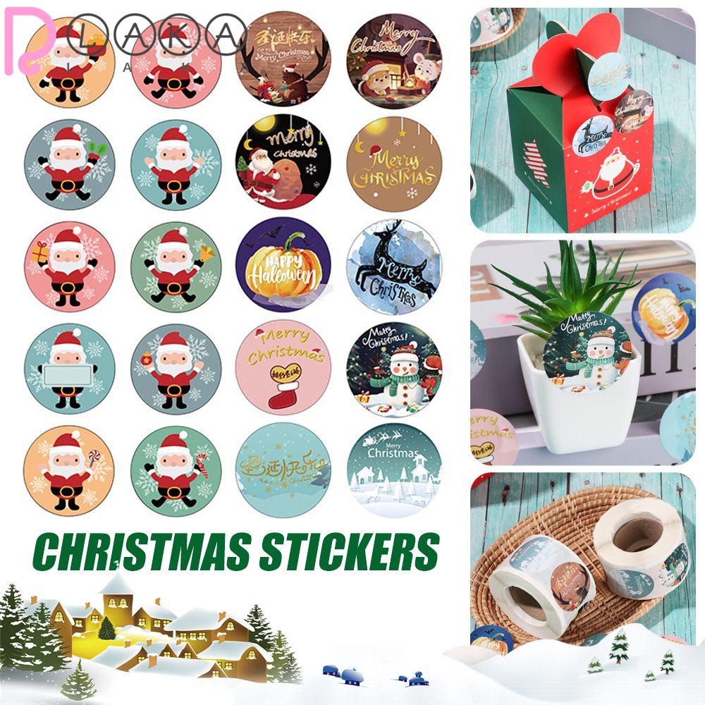 LAKAMIER 500 cái / cuộn :hristmas :tickers :erry :hristmas : : nvelope :ackaging : eal :ticker