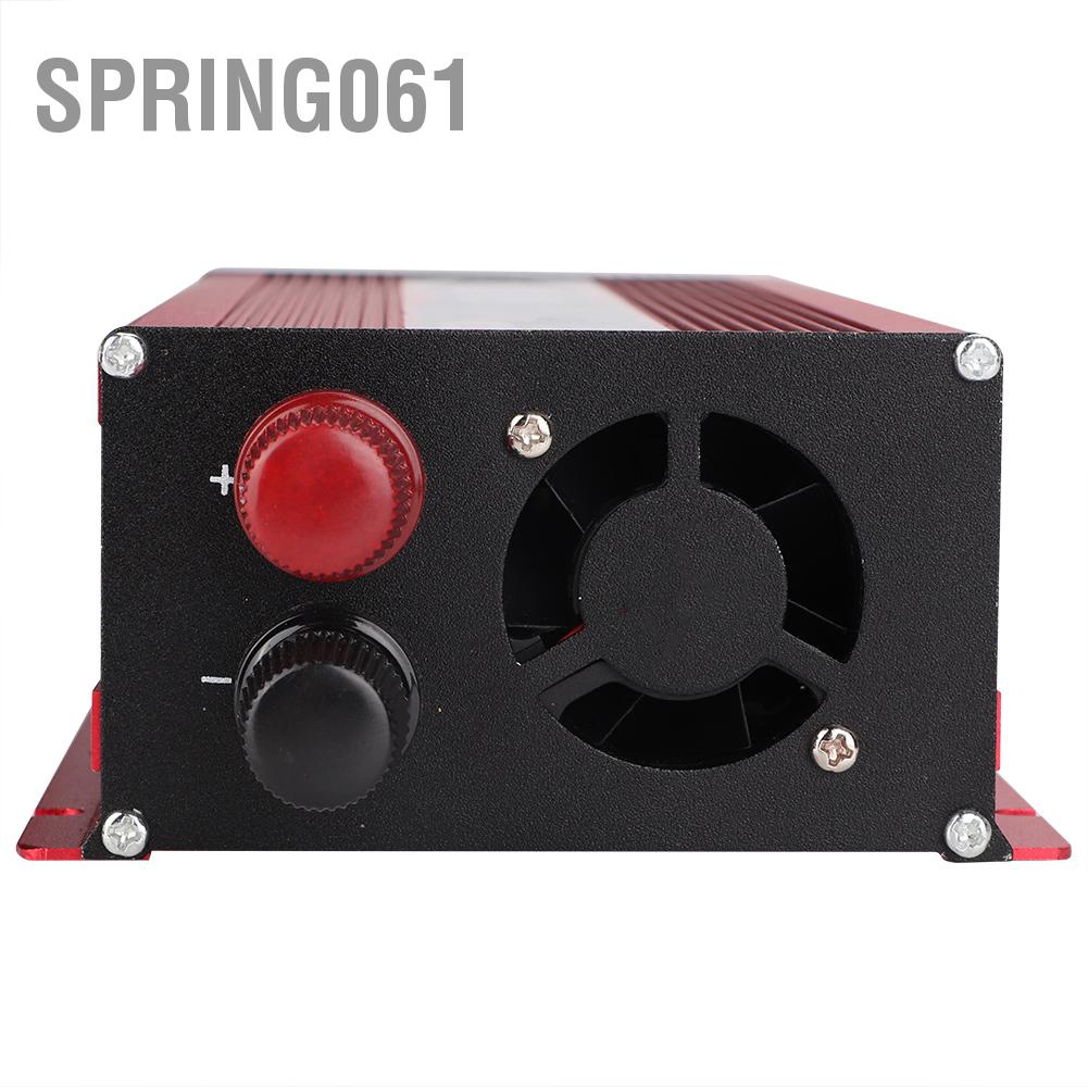 Spring061 Xe Năng Lượng Mặt Trời 2000W Biến Tần Sạc USB Màn Hình Hiển Thị LCD DC 12V Đến AC 220V