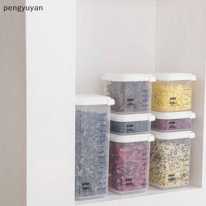 [pengyuyan] Hộp Đựng Thực Phẩm Tươi Mới Hình Vuông Kín Đáo Đa Năng Trong Suốt [Mới]