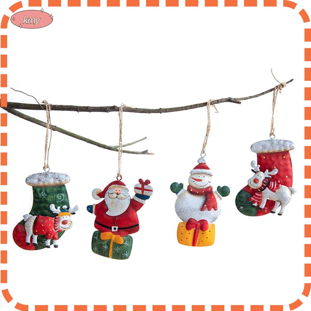 KRNY Phụ Kiện Treo Trang Trí Giáng Sinh Năm Mới Bằng Sắt
