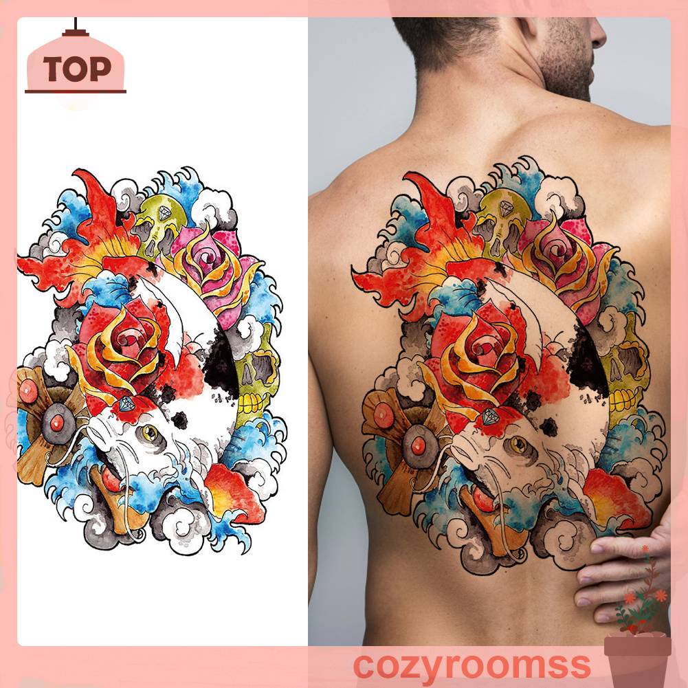 Hình Xăm Dán Tạm Thời Chống Thấm Nước Họa Tiết Động Vật Độc Đáo