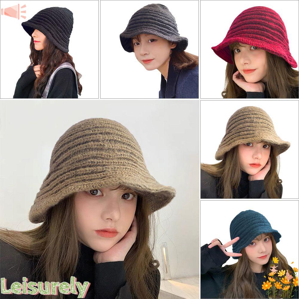 LEILY Mũ Len Beanie Dễ Thương Hiện Có 5 Màu