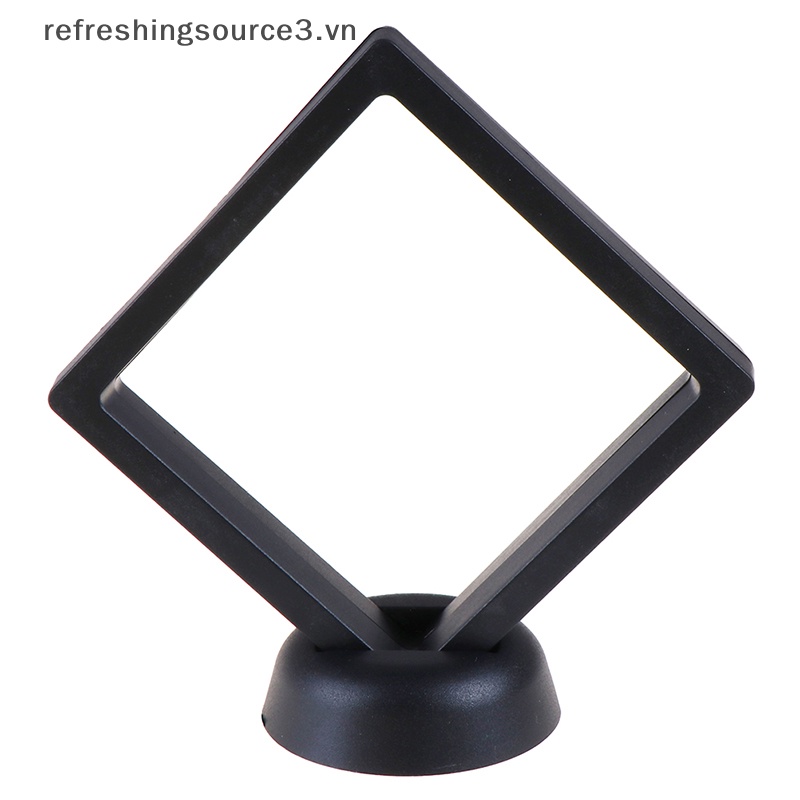 Khung Trưng Bày Trang Sức 3D Màu Đen Kích Thước 90 * 90mm Kèm Giá Đỡ Tiện Dụng 3.vn