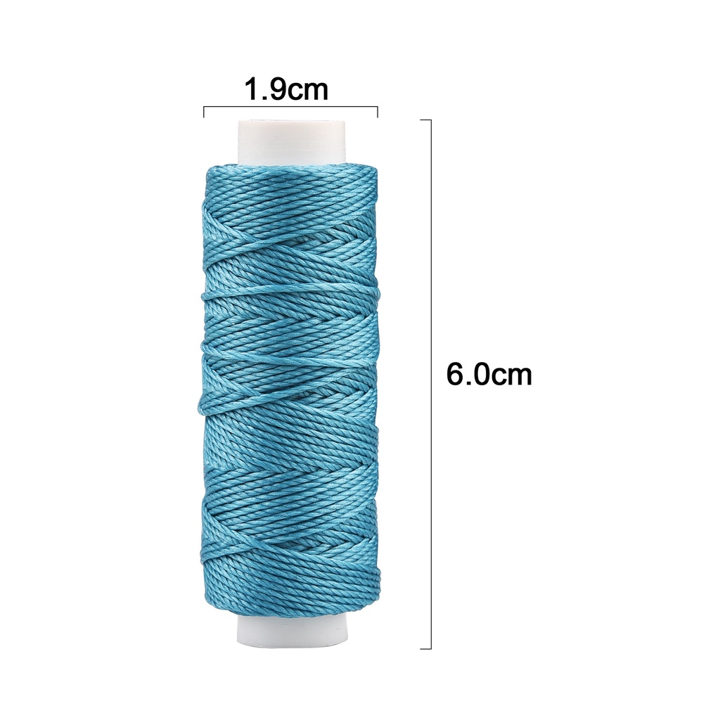 32 màu 0,65mm da sáp dây DIY Handmade Tool Handmade Stitch Thread 25 mét vòng sáp chủ đề