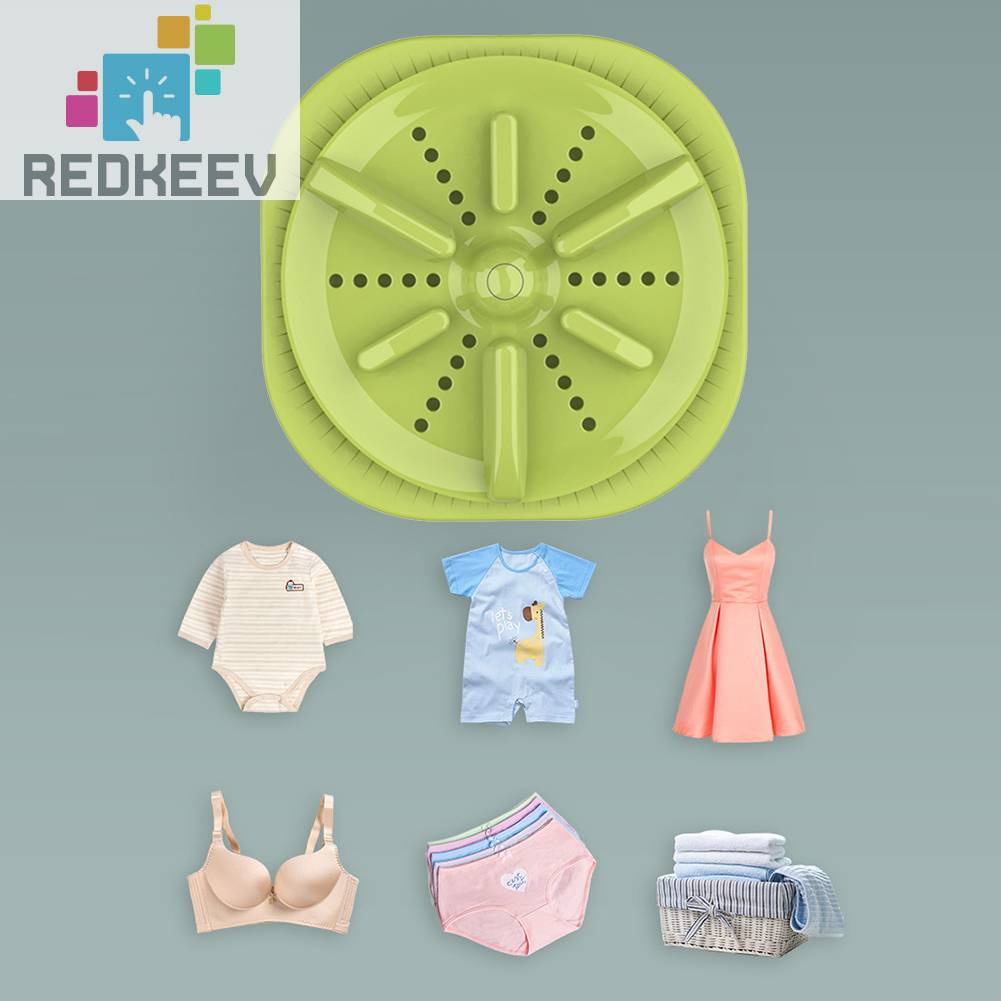 Máy Giặt Turbo Tự Động Ít Ồn Nhỏ Gọn Tiện Dụng Mang Theo Du Lịch