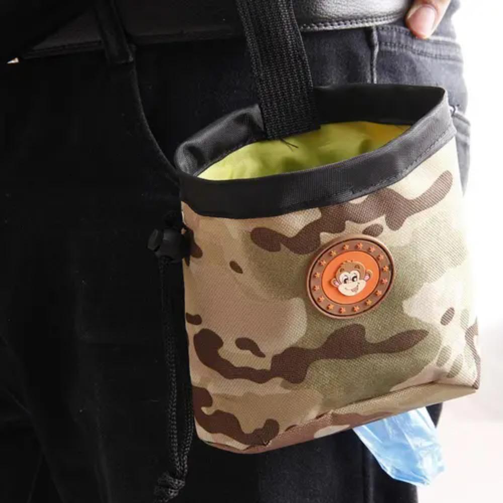 Aaron1 Túi Đeo Hông Oxford Đựng Mồi Điều Chỉnh Được Di Động Kèm Lỗ Đựng Đồ Ăn Vặt Cho Cún Cưng Đi Dạo