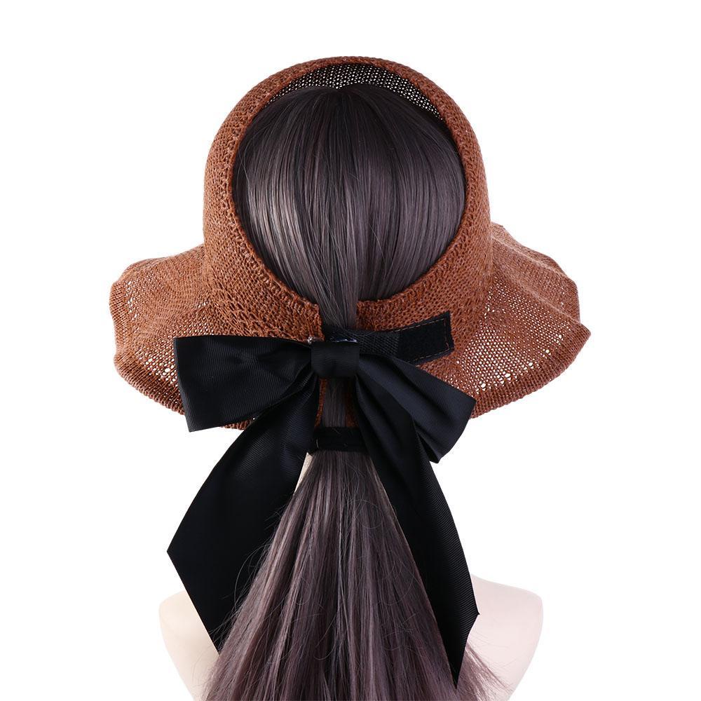 DARNELL Mũ Rơm Chống Nắng Mùa Hè Băng Keo Ma Thuật Thời Trang Có Thể Gập Lại Cho Nữ