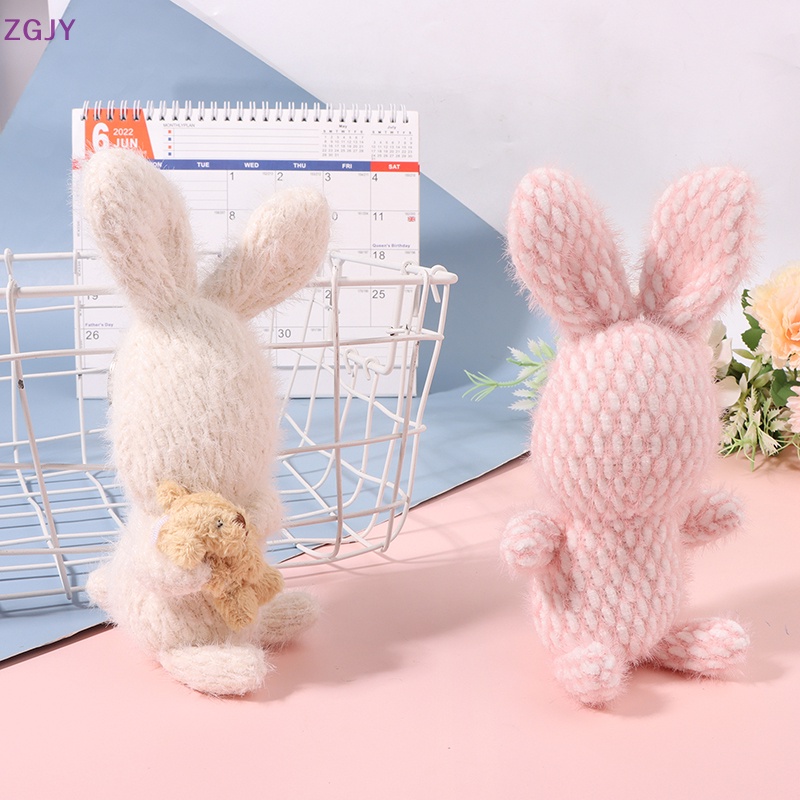 Móc Khóa Hình Thỏ Nhồi Bông Mềm Mại Dễ Thương Mới