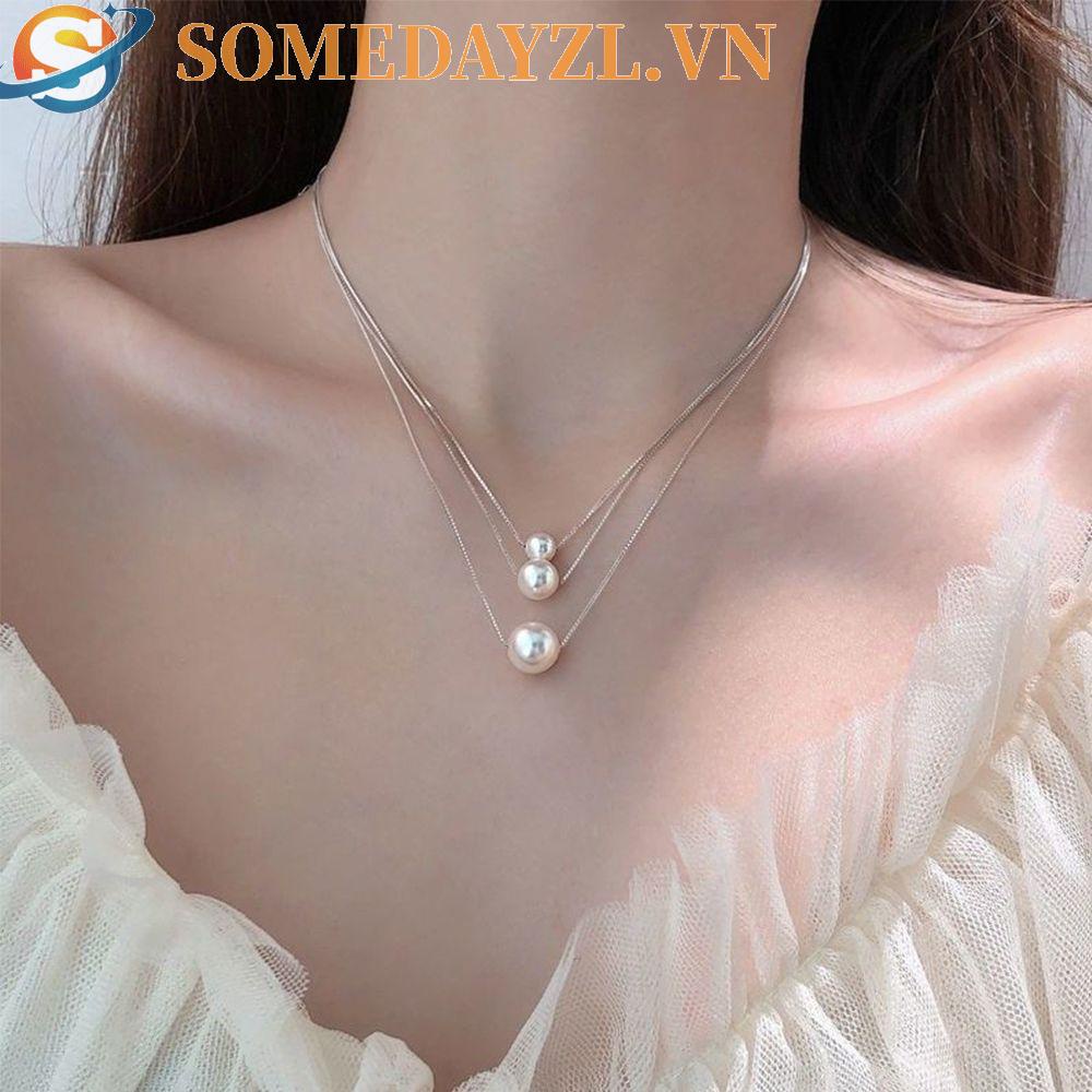 SOMEDAYZL Vòng Cổ Dây Xích Bằng Đồng Phong Cách Cổ Điển Ngọt Ngào Dễ Phối Đồ Cho Nữ
