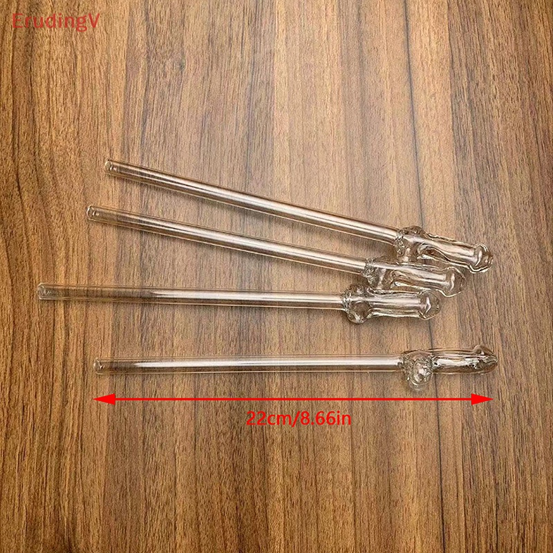 Ống Hút Thủy Tinh Chịu Nhiệt Cao Hình Dáng Vui Nhộn Sáng Tạo Có Thể Tái Sử Dụng Cho Nhà Bếp