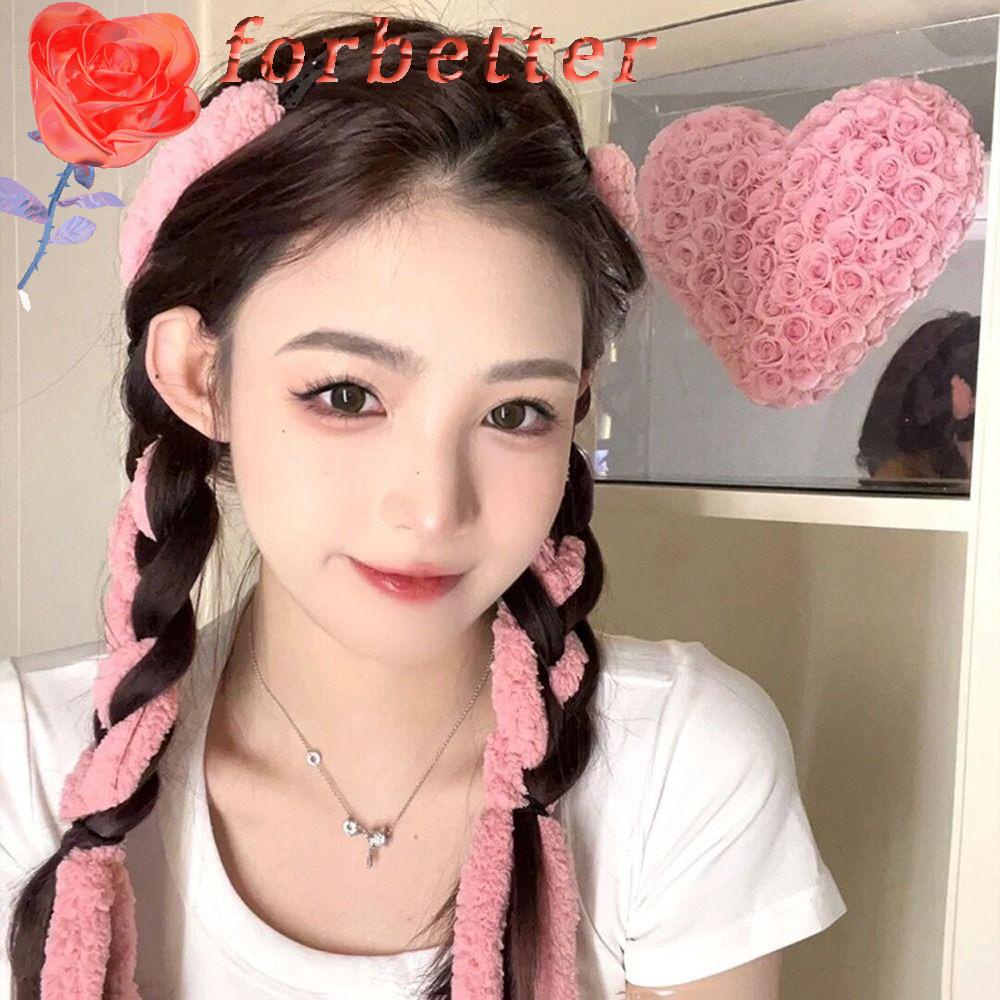 FORBETTER Kẹp Tóc Bông Vô Hình Phong Cách Hip Hop Hàn Quốc DIY Cho Nữ