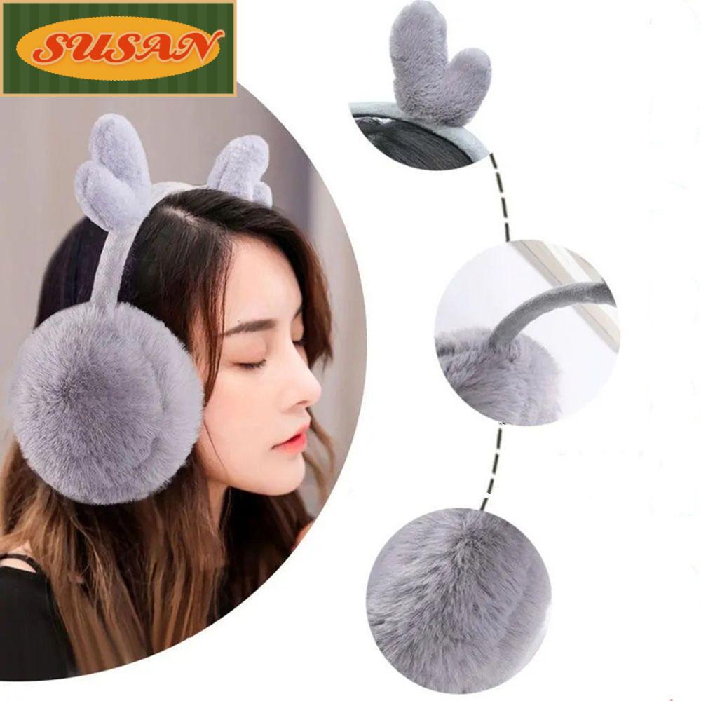 SUSANS Chụp Tai Giữ Ấm Mùa Đông Kiểu Dáng Ngọt Ngào