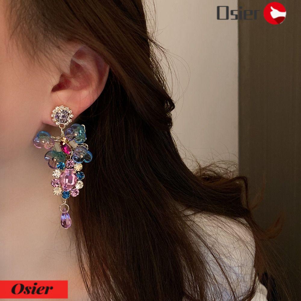 Khuyên Tai Thiết Kế Không Đối Xứng Phong Cách Retro Cho Nữ