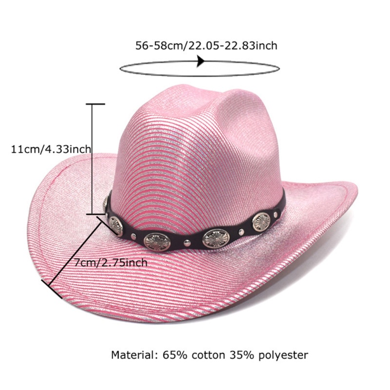 Mũ Cao Bồi Đính Kim Tuyến Lấp Lánh Cho Lễ Hội Câu Lạc Bộ Disco