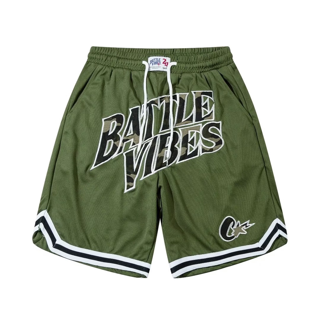 Quần Short Thể Thao Ống Rộng Thoáng Khí In Chữ Thời Trang Mùa Hè Dành Cho Nam