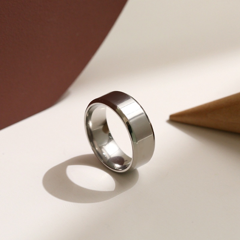 Ygt Nhẫn Thép Không Gỉ Nhám Phong Cách Punk Đơn Giản Cho Nam