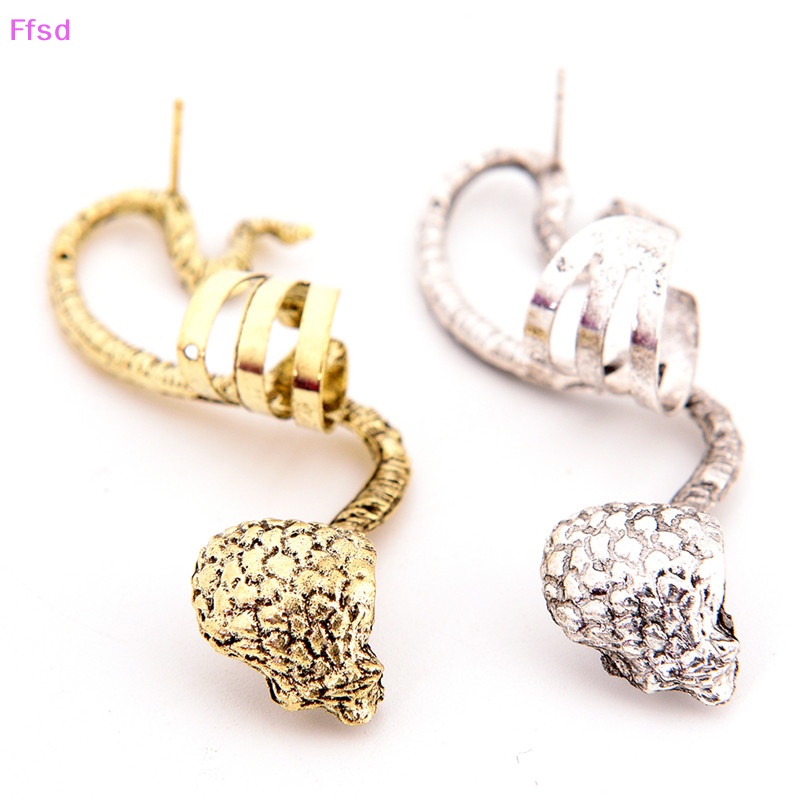 {Ffsd} Khuyên Kẹp Vành Tai Dạng Móc Trang Sức Unisex Phong Cách Gothic Bán Chạy