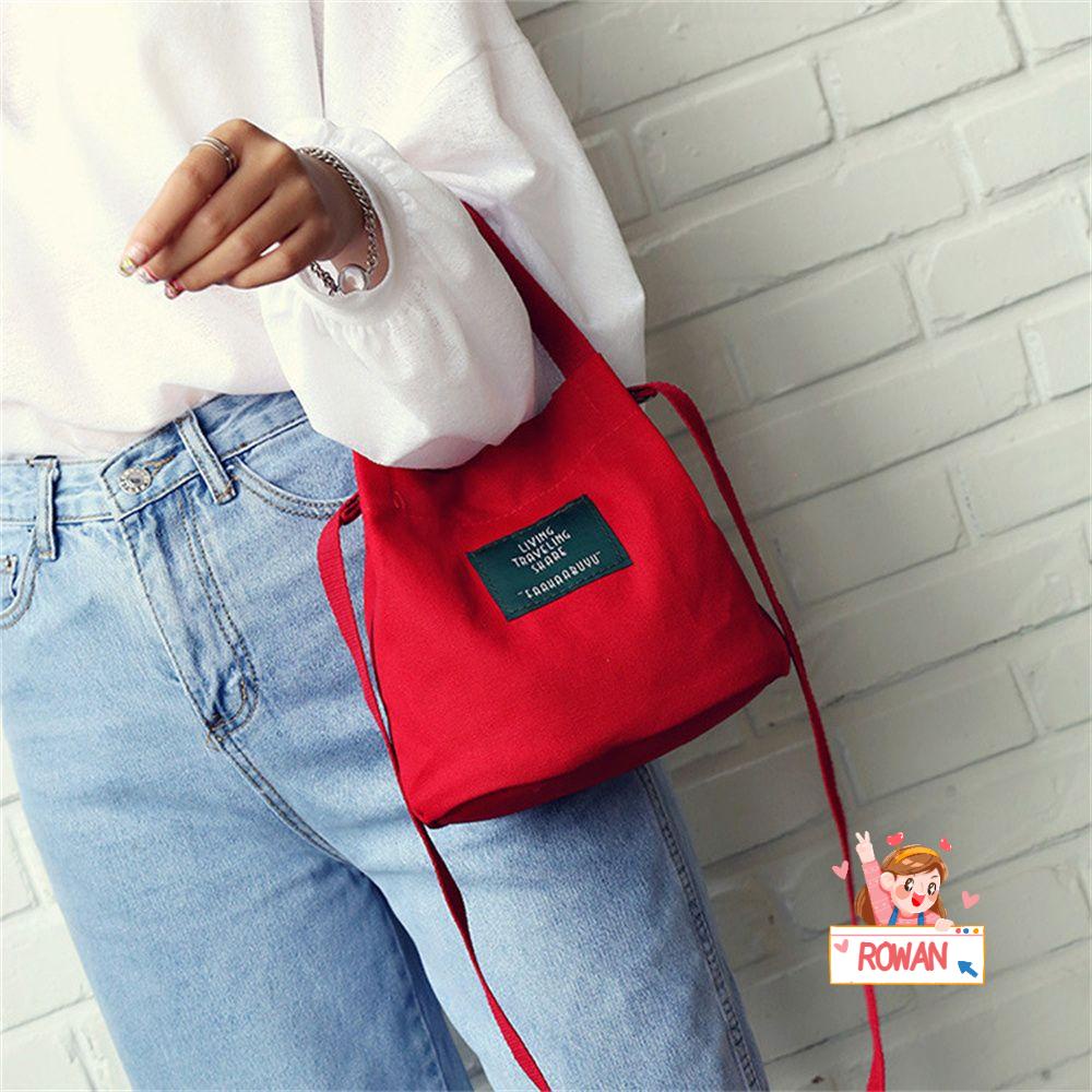 ROWANS Túi Xách Nữ Cỡ Lớn In Chữ Thời Trang Hàn Quốc Xinh Xắn