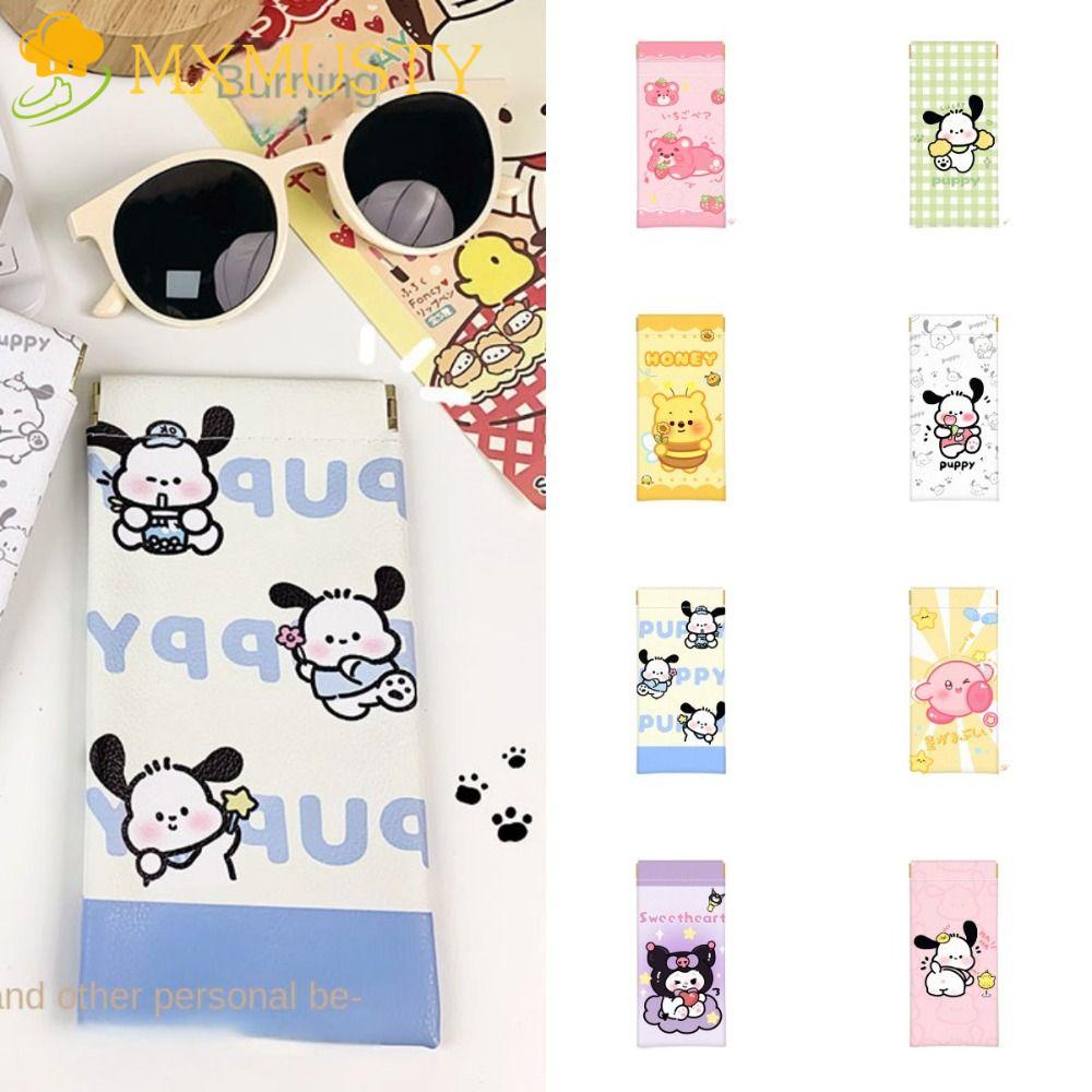 MXMUSTY Túi Đựng Mỹ Phẩm / Kính Mát / Son Môi Cỡ Lớn Họa Tiết Hoạt Hình Kuromi Cho Nam