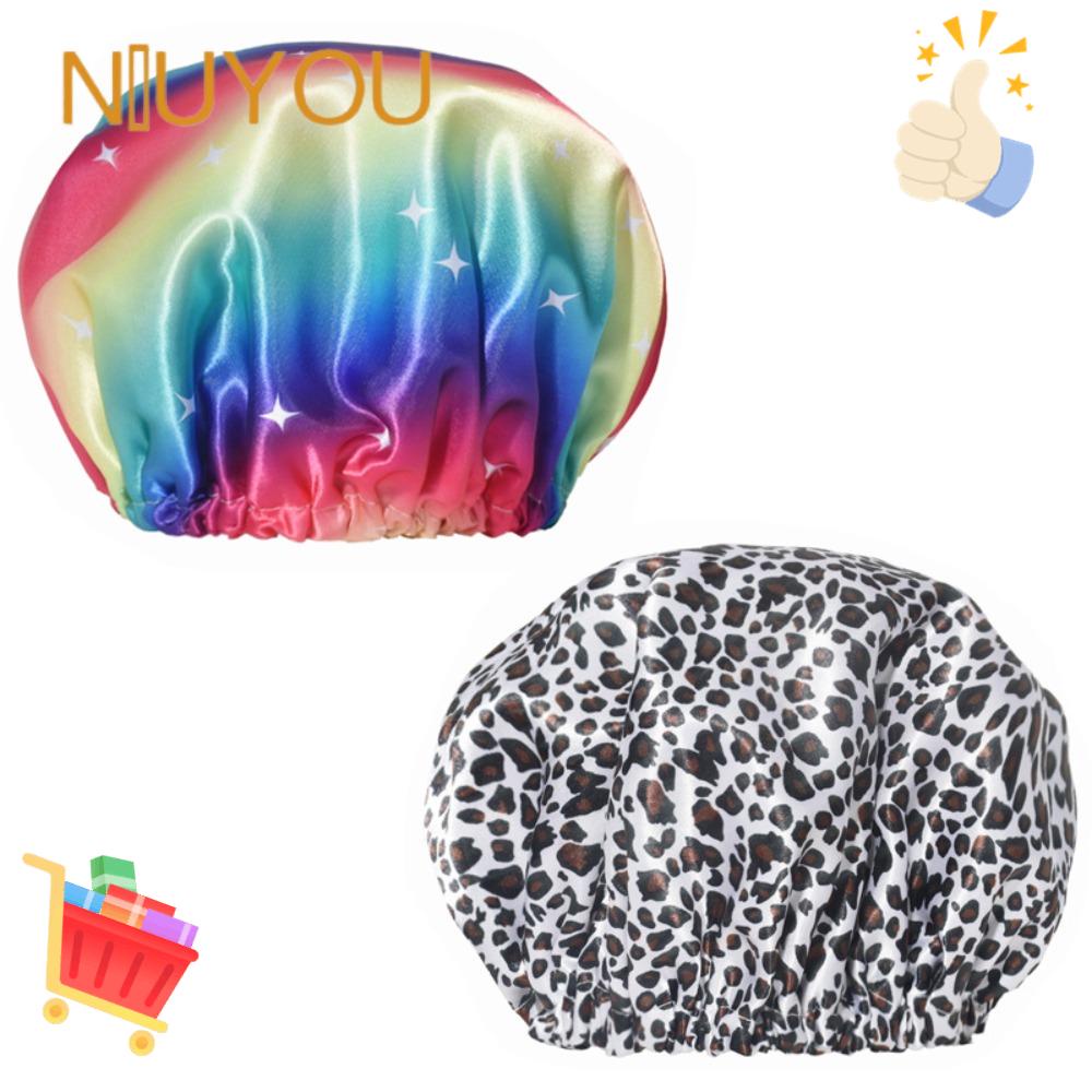 NIUYOU Mũ Trùm Tóc Khi Tắm Bằng EVA Chống Thấm Nước Tái Sử Dụng Tiện Lợi Dành Cho Bạn Nữ