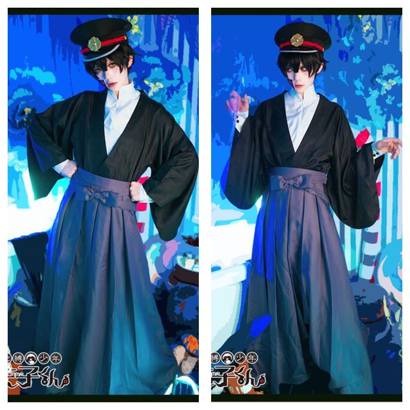 Bộ Đồ Kimono Hóa Trang Nhân Vật Anime Toilet-Bound Hanako-kun Hakama Pant Kendo Tsukasa Yugi Samurai Cho Nam Và Nữ