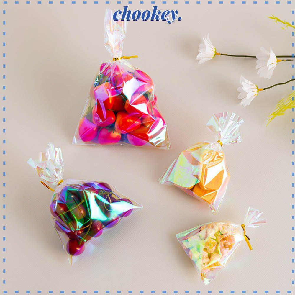 CHOOKEY Set 100 Túi Đựng Kẹo Nhiều Màu Sắc