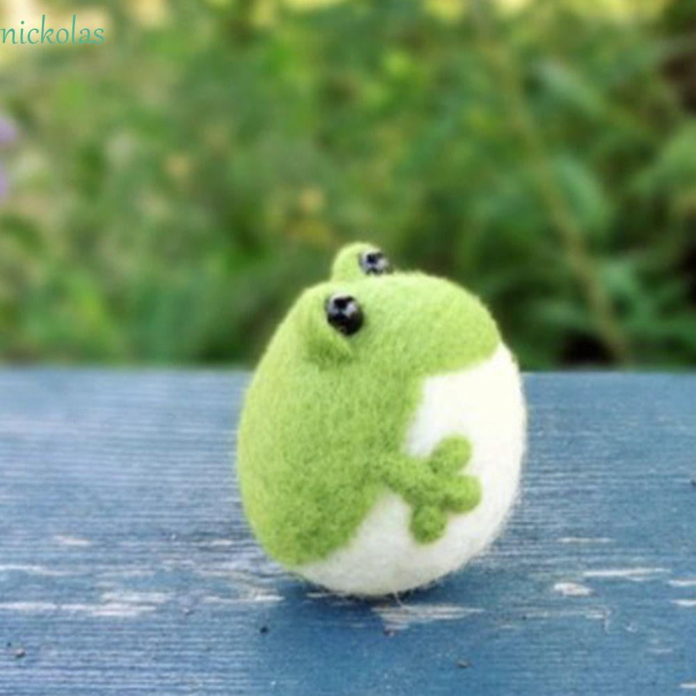 NICKOLAS Đồ Chơi Ếch Đan Len Dễ Thương Dùng Trang Trí DIY