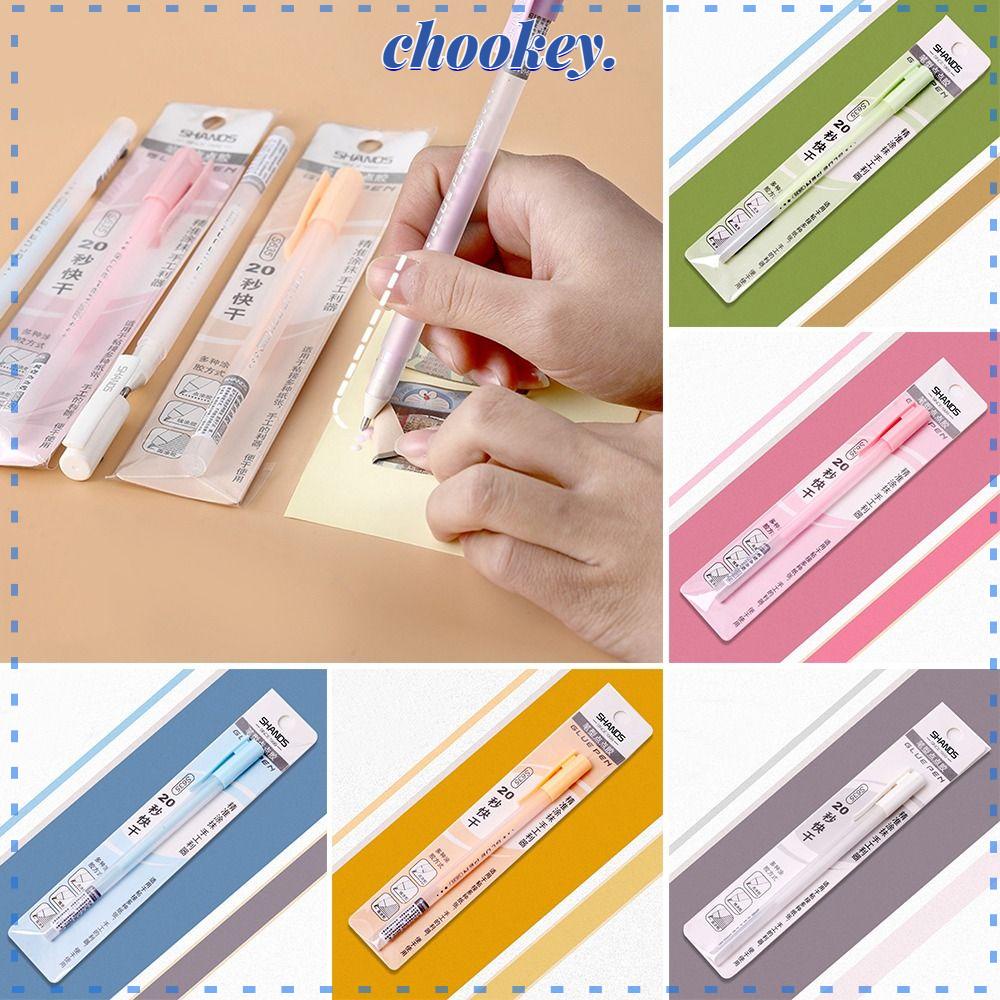 CHOOKEY Set 4 Bút Đánh Dấu Màu Ánh Kim Mau Khô