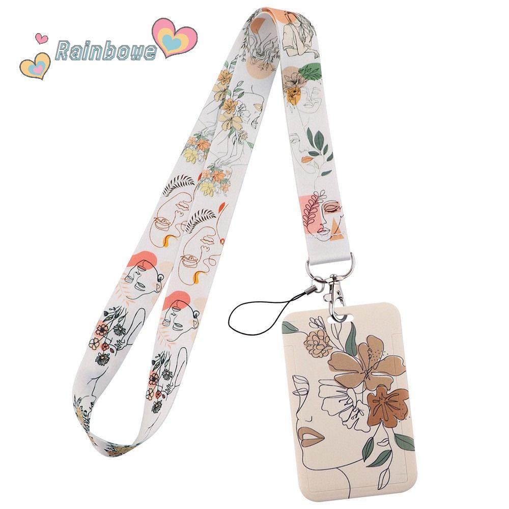 RAINBOW Dây Đeo Thẻ ID Đeo Cổ Tiện Dụng Cho Văn Phòng