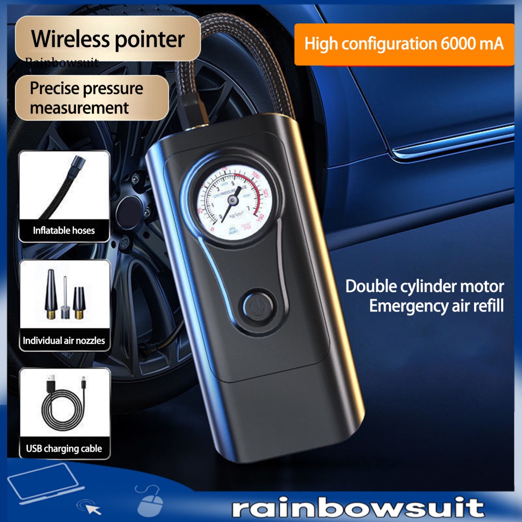 Máy Bơm Hơi Lốp Xe Hơi Tự Động 4 Chế Độ 60W Max 150PSI Màn Hình LED Kỹ Thuật Số Thông Minh