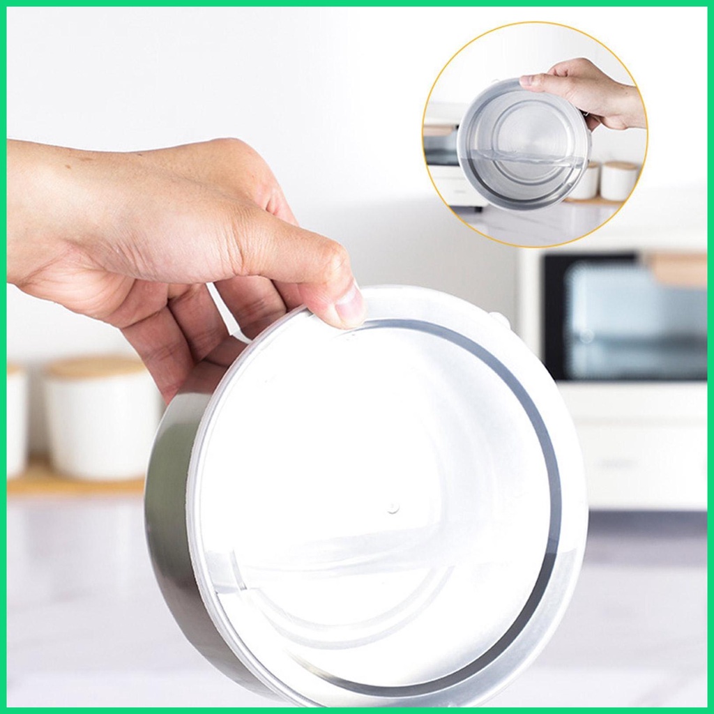 Bộ 5 Tô Trộn Thực Phẩm Bằng Thép Không Gỉ Có Nắp Đậy Kín Khí