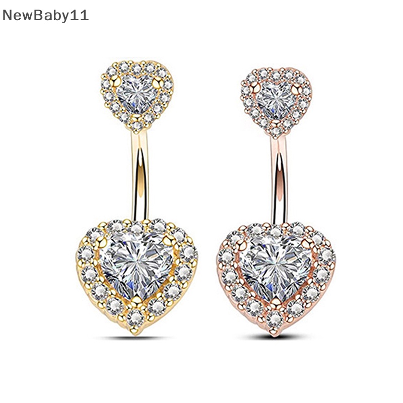 Khuyên Rốn Bằng Thép Không Gỉ Hình Trái Tim Thời Trang Đi Biển Cho Nữ