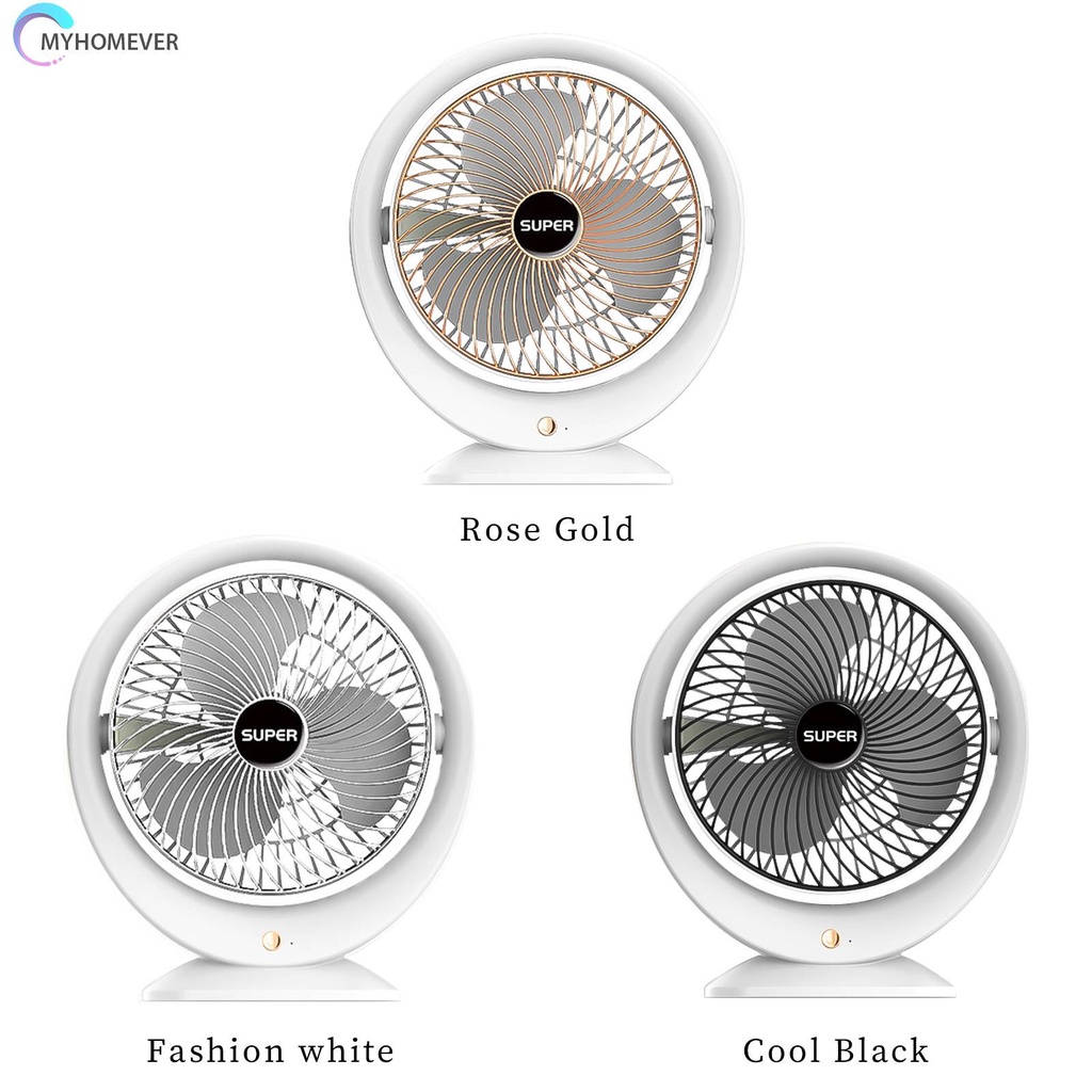 Quạt USB Mini Để Bàn Xoay 180 Độ 1200mAh 5V 4.5W Tiện Dụng Cho Gia Đình