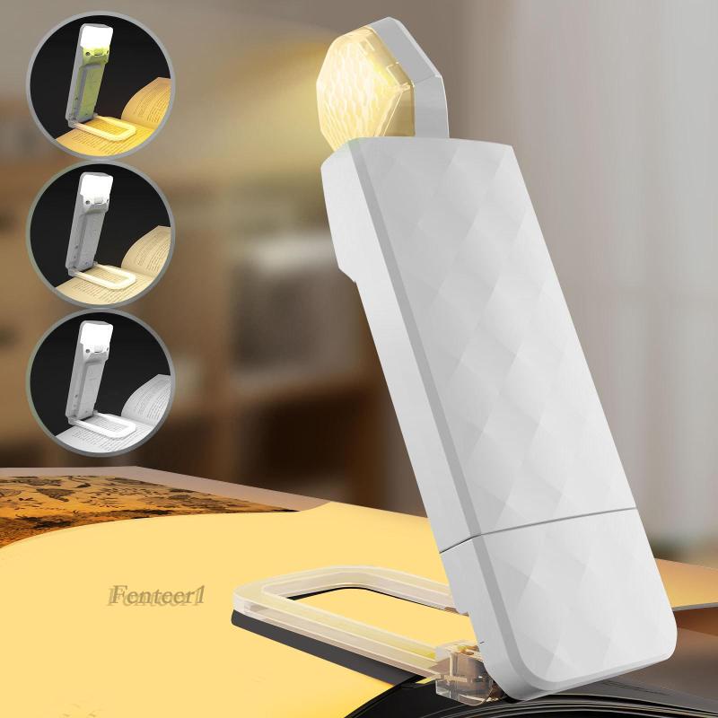 Đèn Đọc Sách 5 Mức Độ Sáng Tùy Chỉnh 3 Màu Kèm Kẹp Tiện Dụng