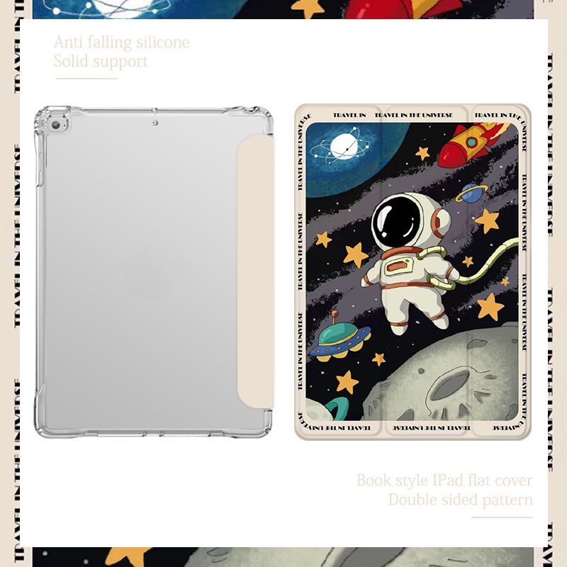 Bao Da Máy Tính Bảng Hình Phi Hành Gia Cho ipad mini 6 air 1 2 ipad 10.2 gen 7 8 9 air 3 4 5 pro 10.2 11 inch 2022 gen10 2017 / 2018