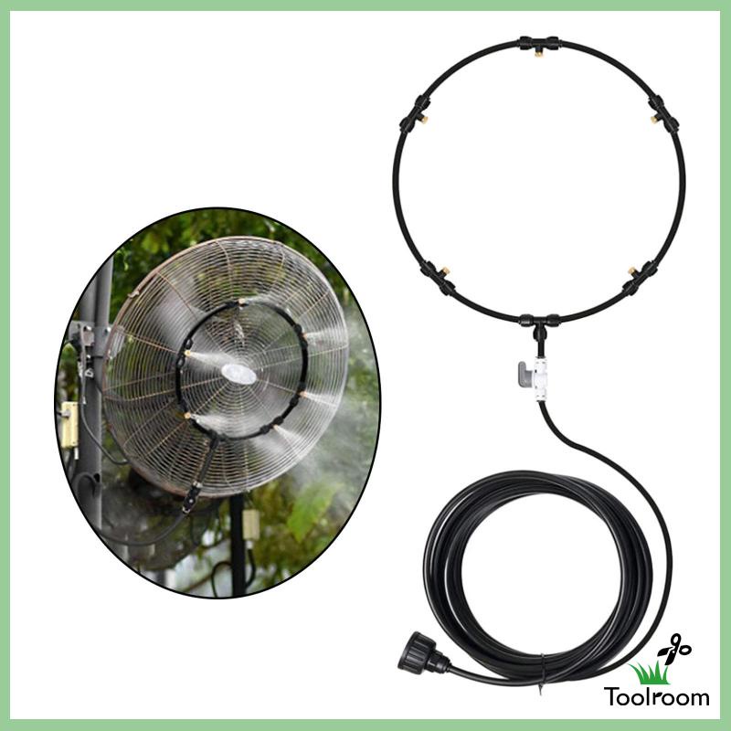 Vòi Phun Sương Làm Mát Ngoài Trời Màu Đen 8M 26FT