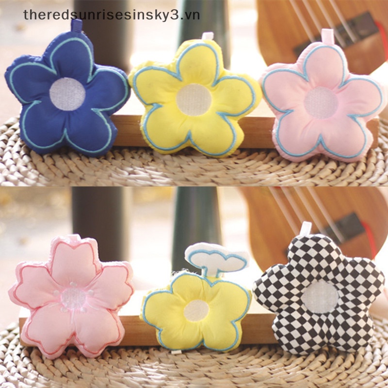 Móc Chìa Khóa / Túi Xách Hình Hoa Nhồi Bông Bằng Vải Dễ Thương DIY