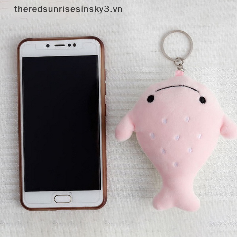 1 Thú Nhồi Bông Hình Cá Voi Dễ Thương Treo Balo