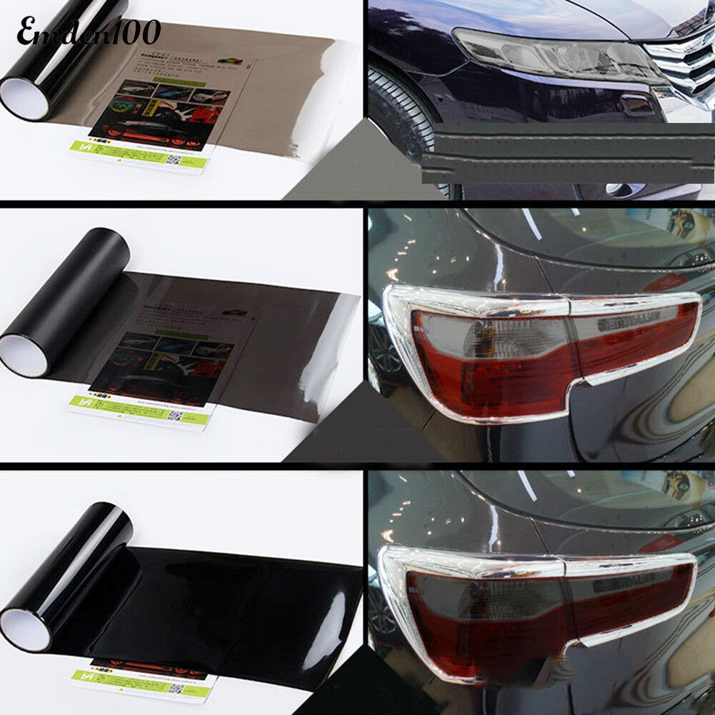 Tấm Phim Dán Trang Trí Đèn Pha Xe Hơi Kích Thước 60cmx30cm