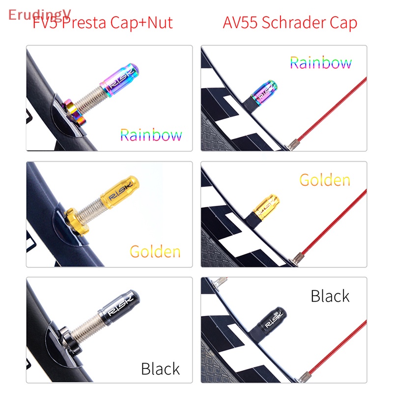 Nắp Van Bánh Xe Đạp Presta / Schrader Bằng Titan