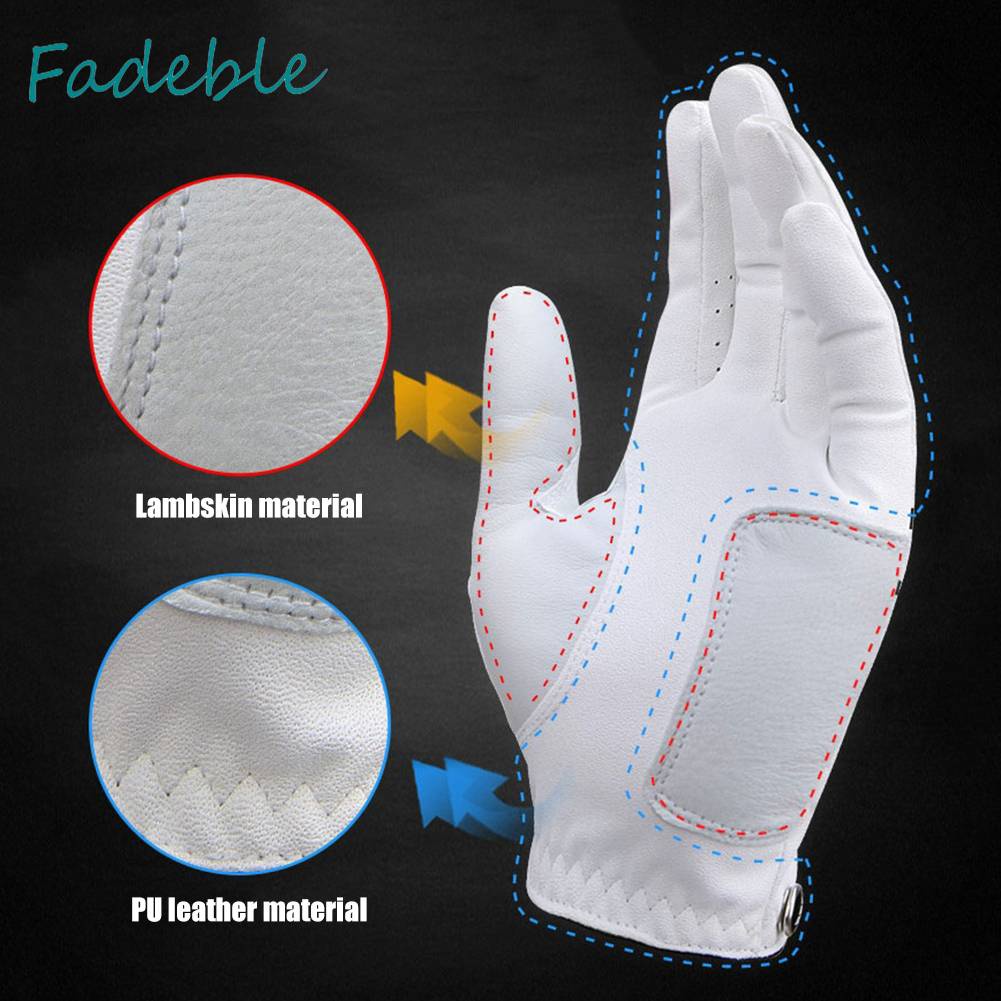 1 Găng Tay Trái Thoáng Khí Có Thể Điều Chỉnh Được Màu Trắng