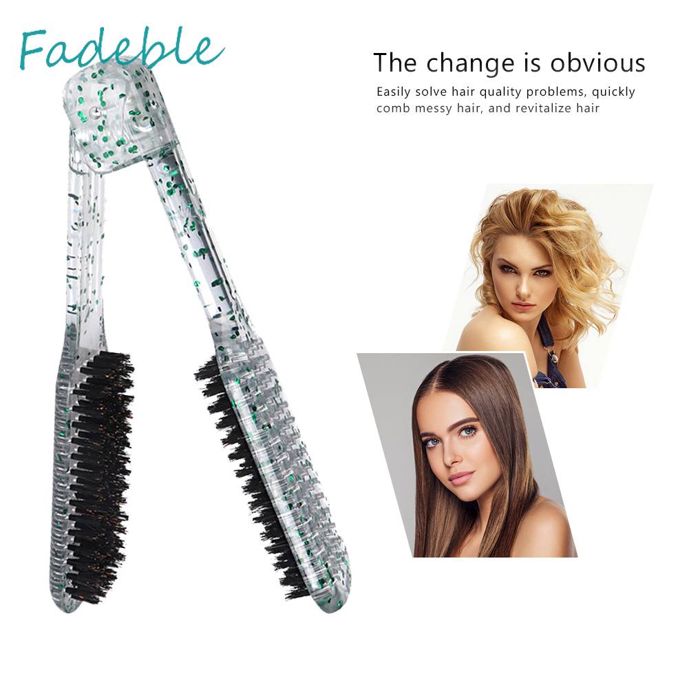 Lược Kẹp Chữ V Tạo Kiểu Tóc Không Đau Gấp Gọn Được