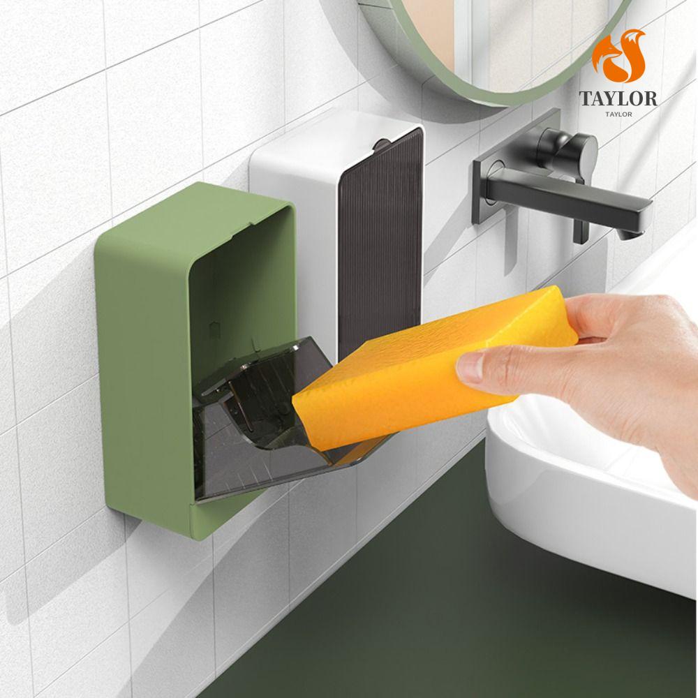 TAYLOR1 Giá Đỡ Xà Phòng Gắn Tường Chống Nước Chống Bụi Có Lỗ Ráo Nước