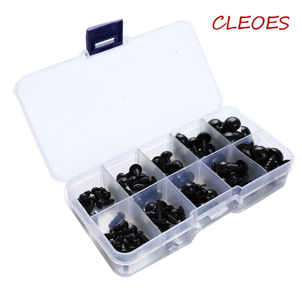 CLEOES Set 100 Mắt Nhồi Bông An Toàn Cho Búp Bê