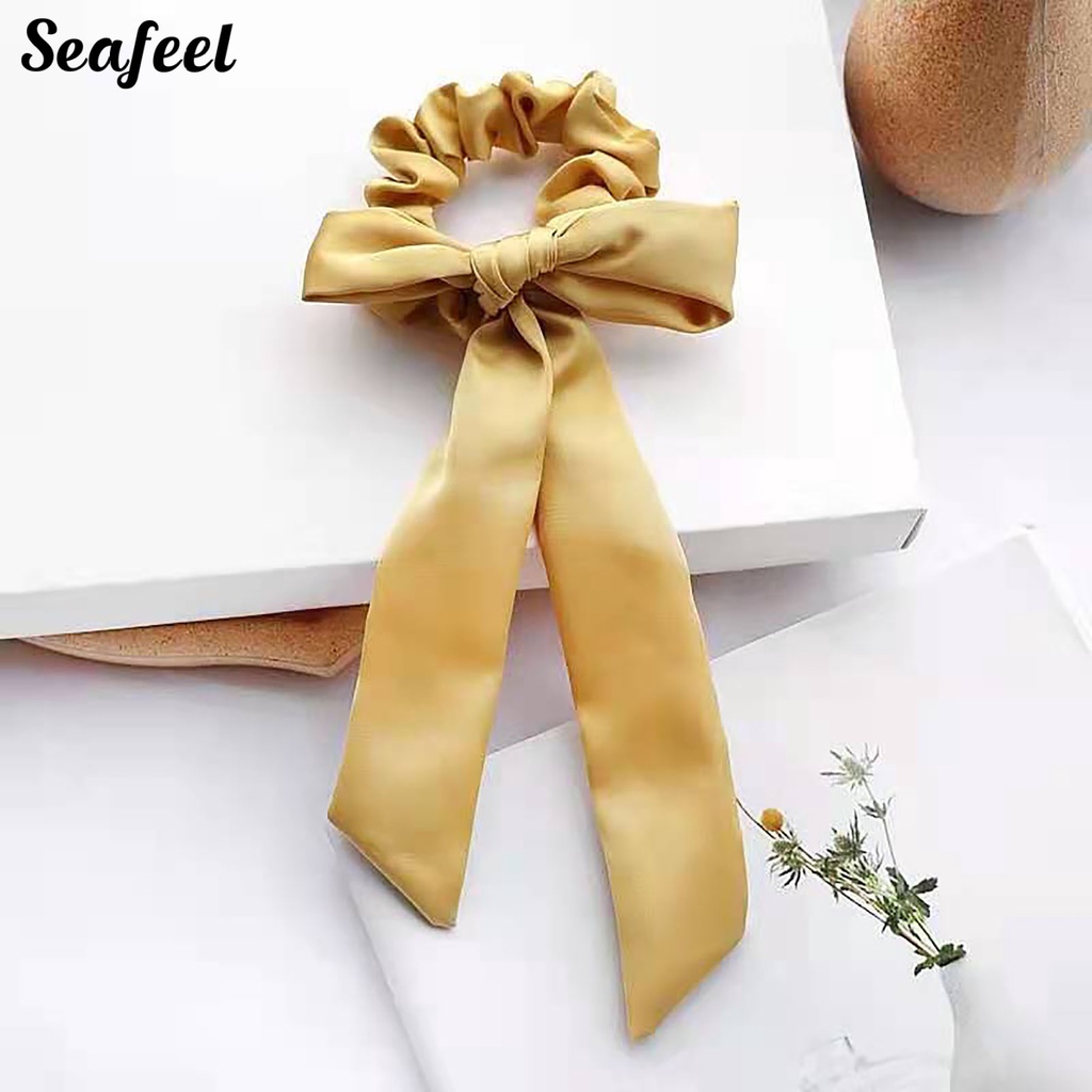 Dây Buộc Tóc Họa Tiết Caro Thanh Lịch Cho Nữ